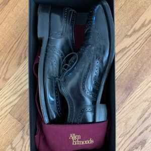 Allen Edmonds McAllister Wingtip Brogue Oxford Dress Shoes Size 11D with Box